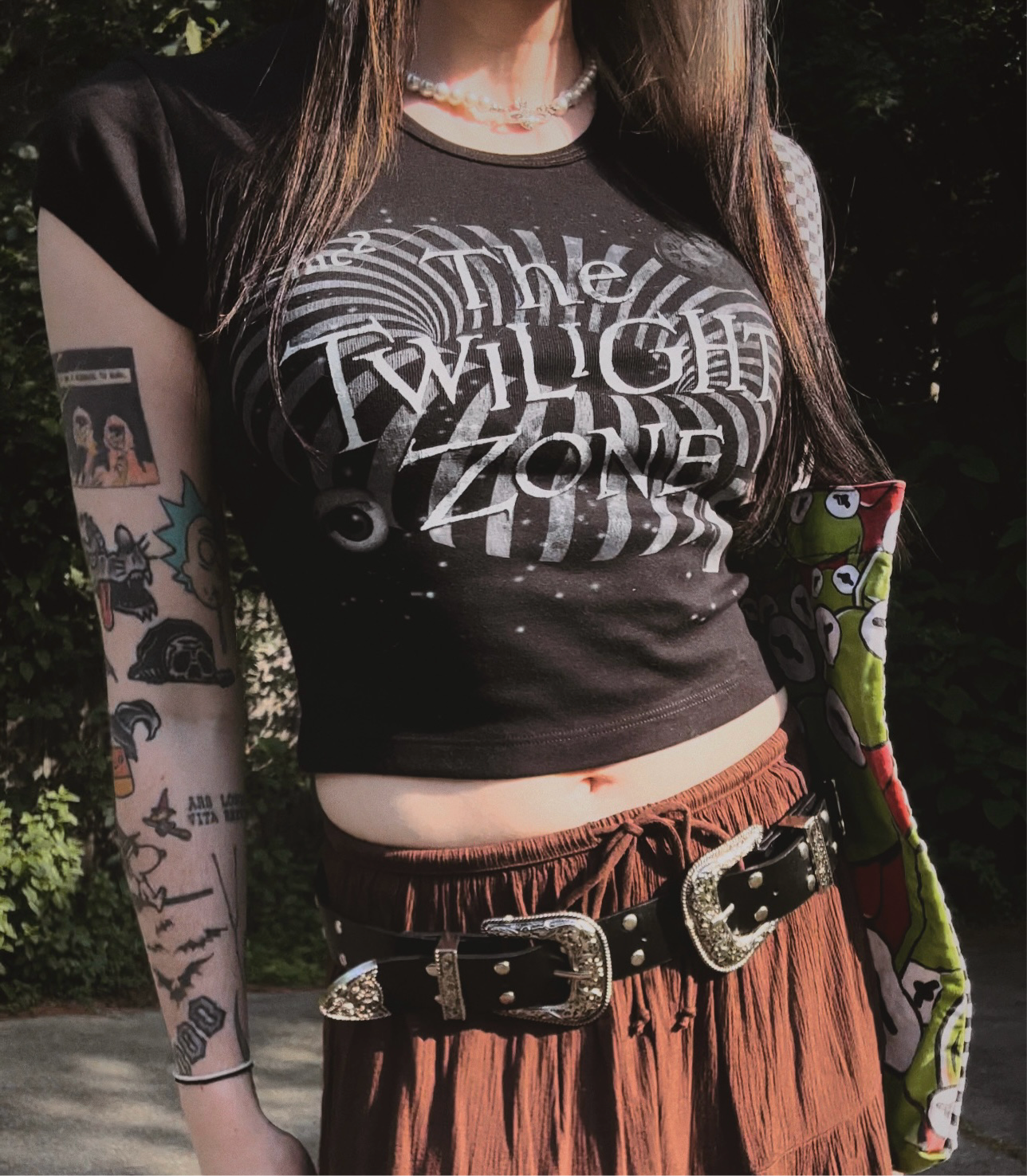 The Twilight Zone Classic Logo Baby Crop Tee