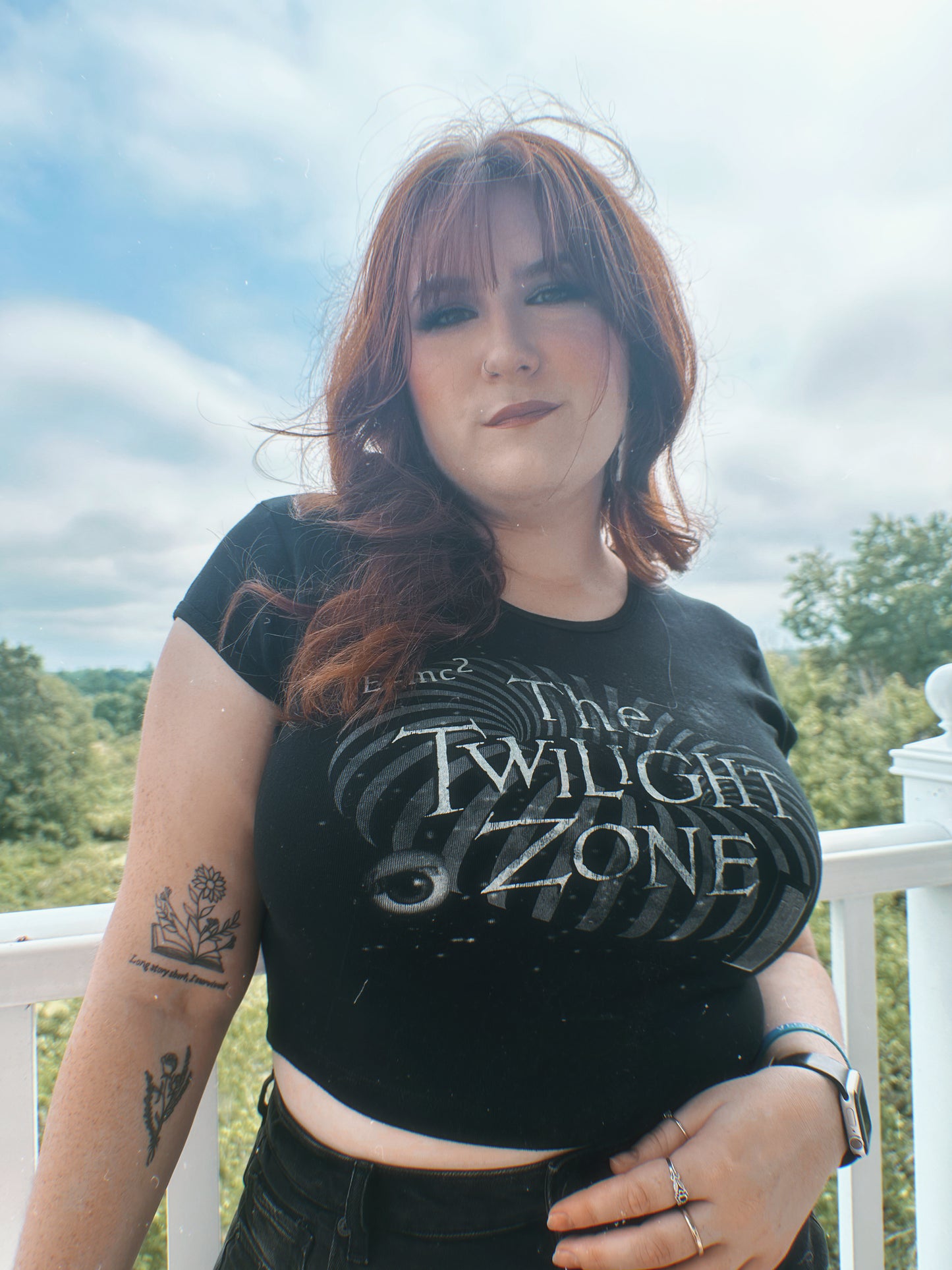 The Twilight Zone Classic Logo Baby Crop Tee