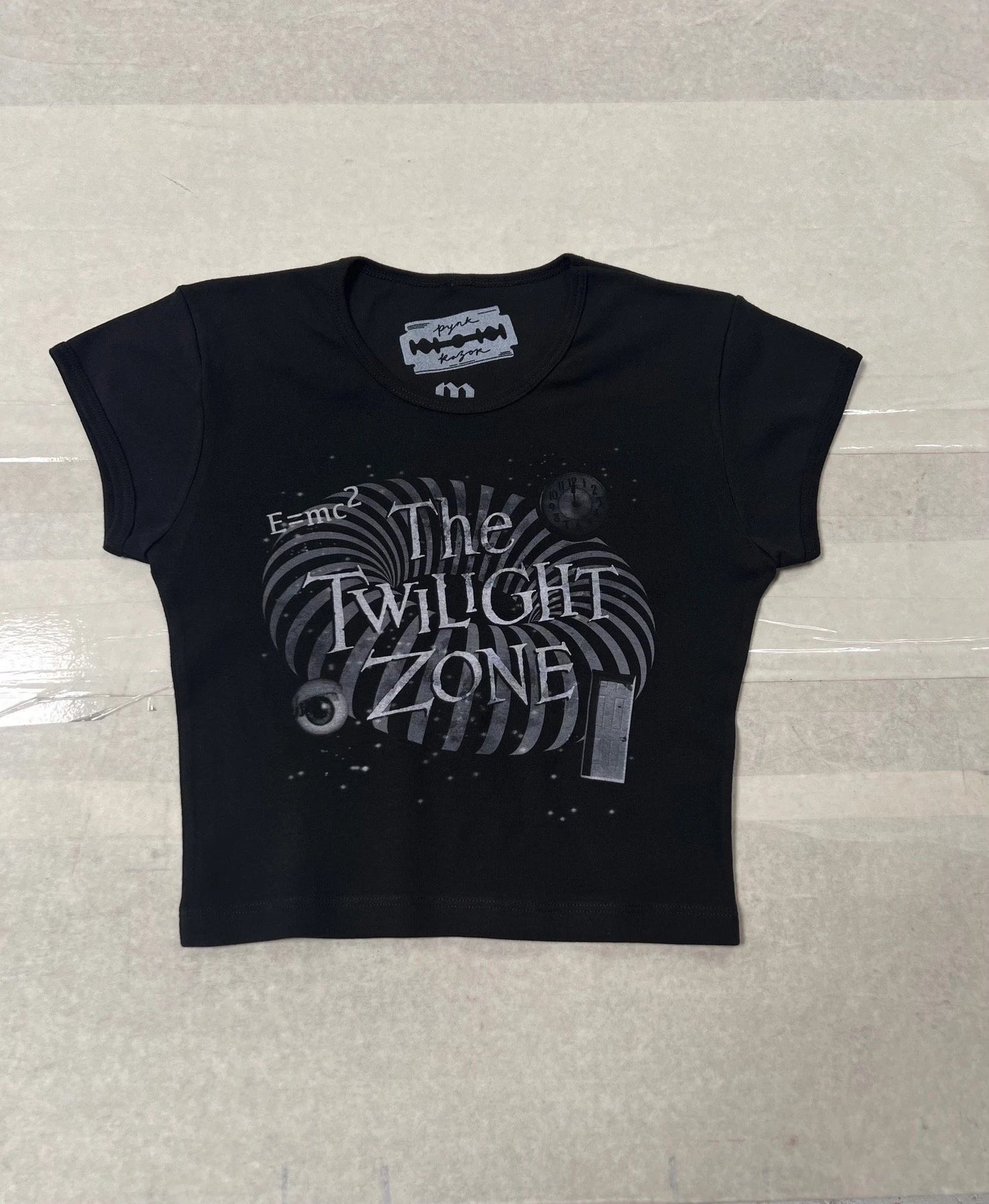 The Twilight Zone Classic Logo Baby Crop Tee